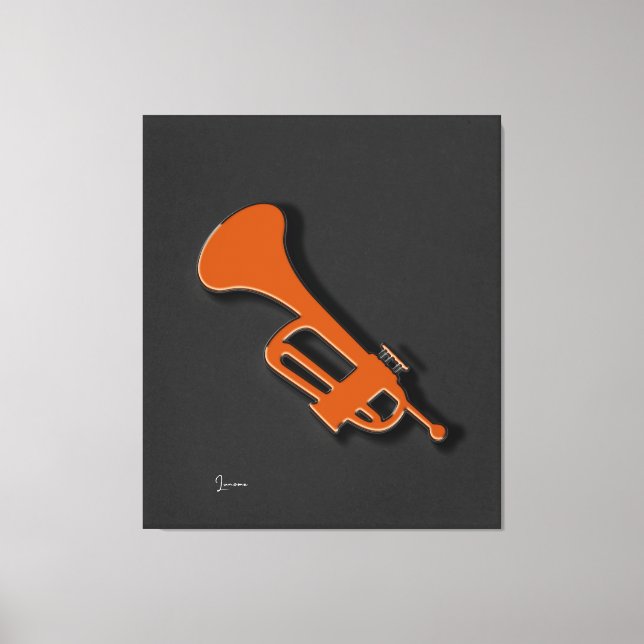 Trumpet Stretched-Kanvastryck Canvastryck (Framsida)