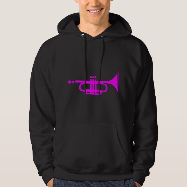 trumpet sweatshirt med luva (Framsida)
