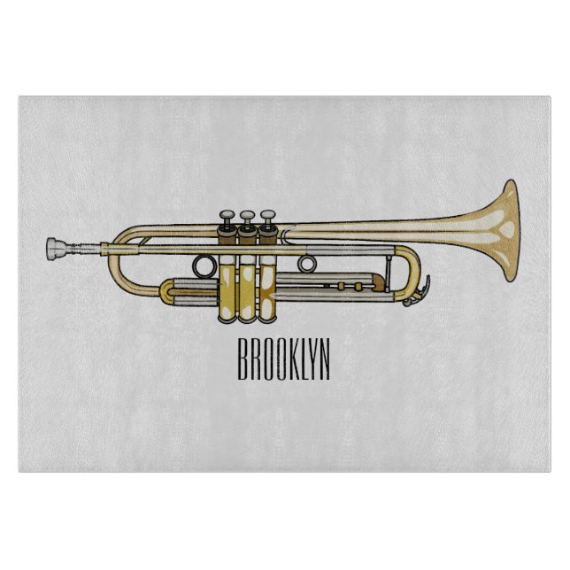 Trumpet tecknad illustration (Framsidan)