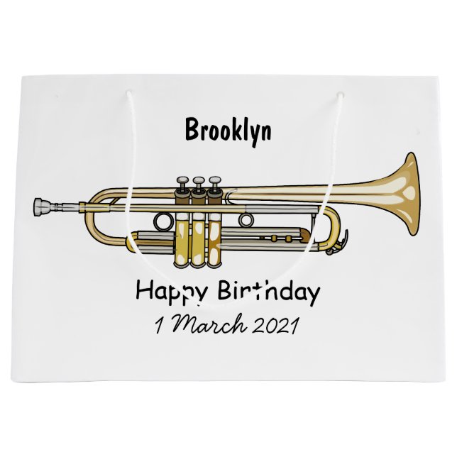 Trumpet tecknad illustration (Framsidan)