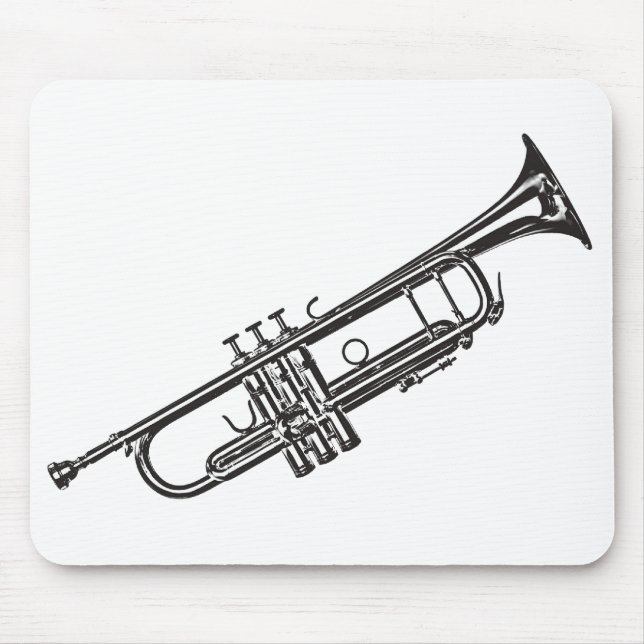 Trumpet "teckning ", musmatta (Framsidan)