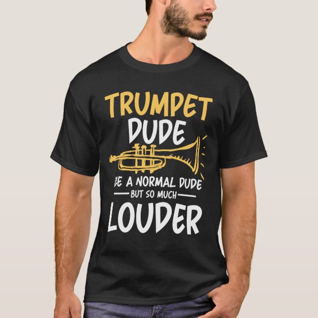 Trumpet Teenager som en vanlig tonåring T Shirt (Framsida)