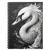 "Trumpet the Swan" Side Glance Spiral Notebook