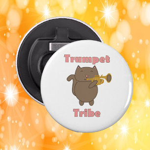 Trumpet Tribe Katt Rosa Bokstäver Flasköppnare