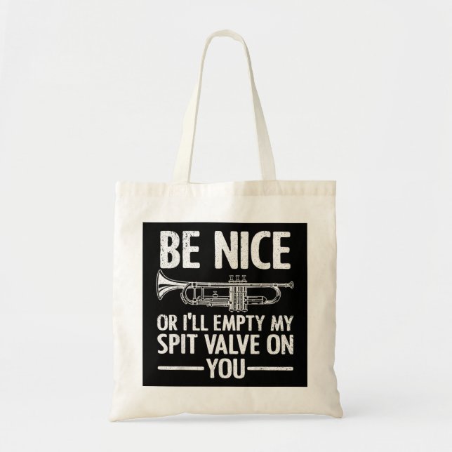 Trumpet Trumpet För manar Women Music Instrument T Tygkasse (Framsidan)