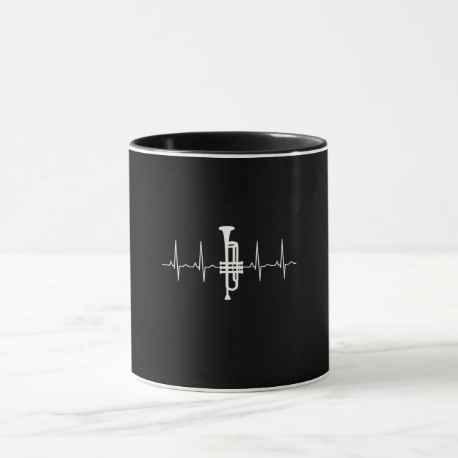 Trumpet - Trumpet Heartslag Gift Mugg (Center)