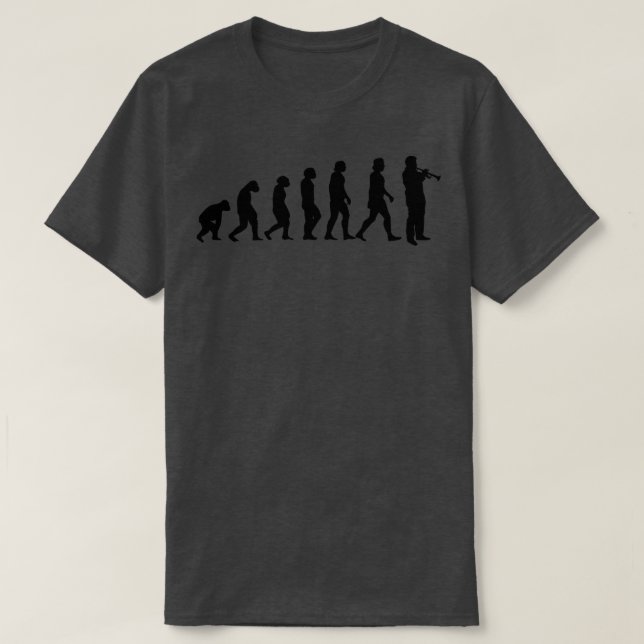 Trumpet Trumpet Player Evolution T Shirt (Design framsida)