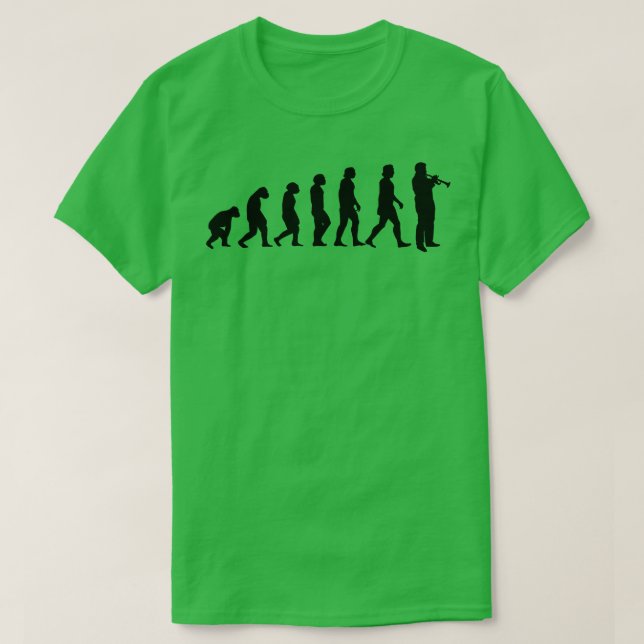 Trumpet Trumpet Player Evolution T Shirt (Design framsida)