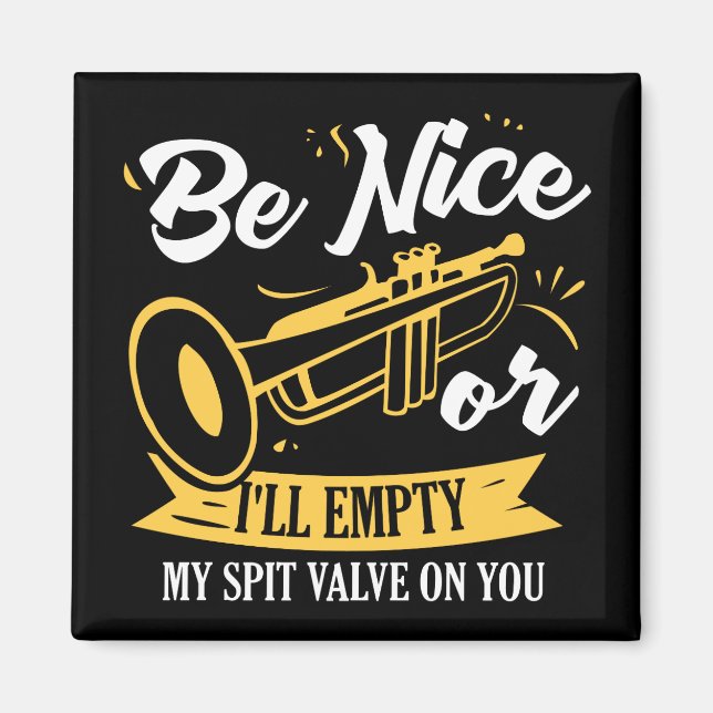 Trumpet Trumpet Player Gift Funny Trumpet Magnet (Framsidan)