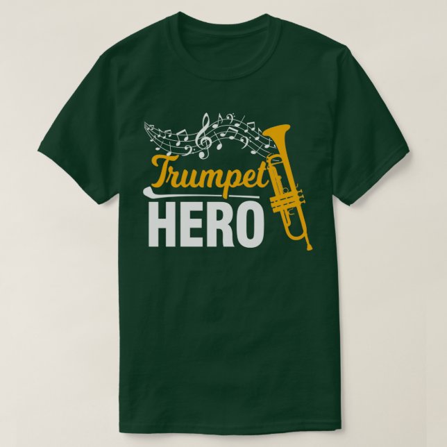 Trumpet trumpeter Musik för musikinstrument vind T Shirt (Design framsida)