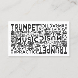 Trumpet Typography Visitkort