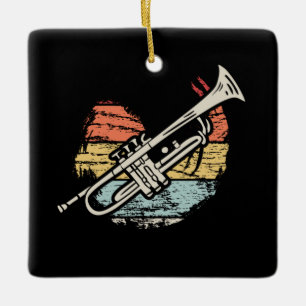 Trumpet Vintage Julgransprydnad Keramik