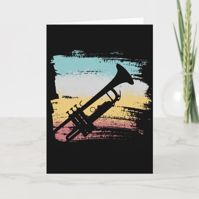 Trumpet Vintage Kort (Framsida)