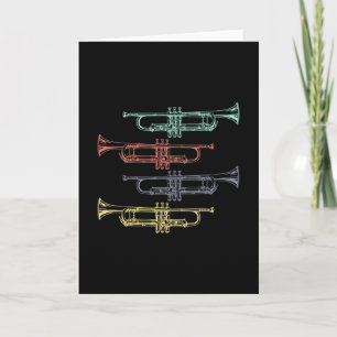 Trumpet Vintage Kort