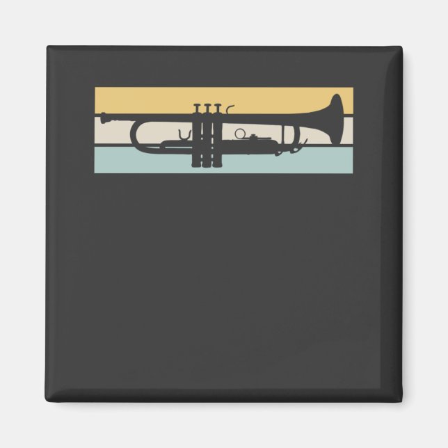 Trumpet Vintage Magnet (Framsidan)