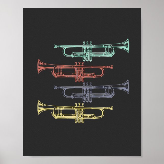 Trumpet Vintage Poster (Framsidan)