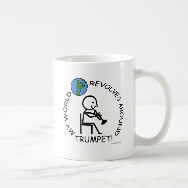 Trumpet - World Revolves runt Kaffemugg (Höger)