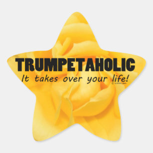 Trumpetahock Life Star Sticker Stjärnformat Klistermärke