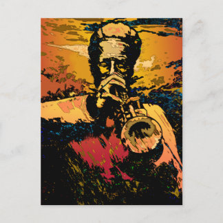 Trumpetande Vykort