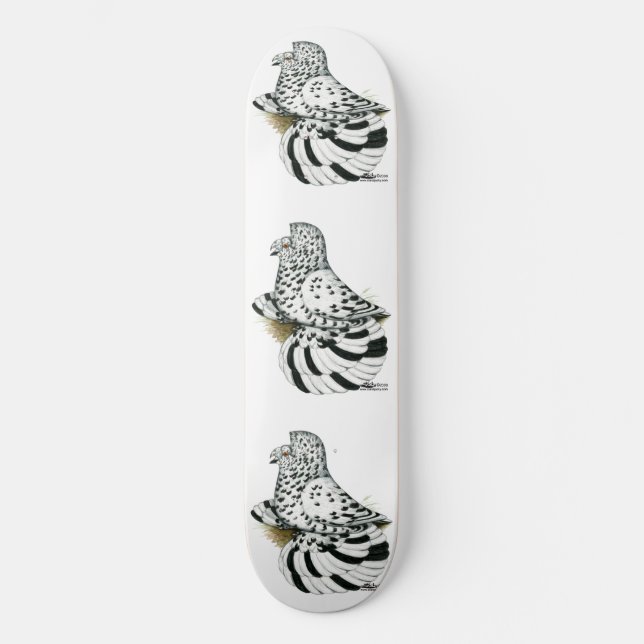 Trumpetduva Ljus Splash Skateboard Bräda 21,5 Cm (Framsida)