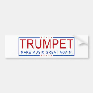 TRUMPETEN - gör musik underbar igen! Bildekal
