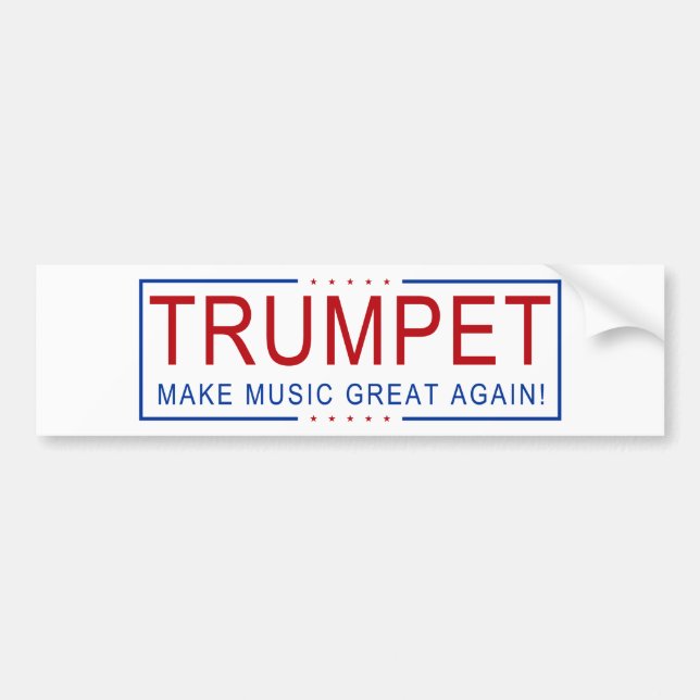 TRUMPETEN - gör musik underbar igen! Bildekal (Framsidan)