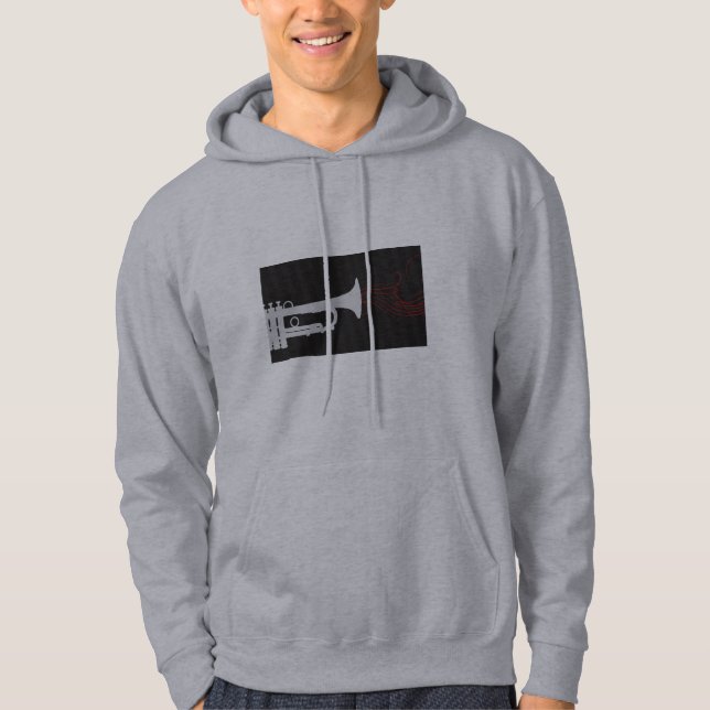 Trumpeten låter sött hoodie (Framsida)