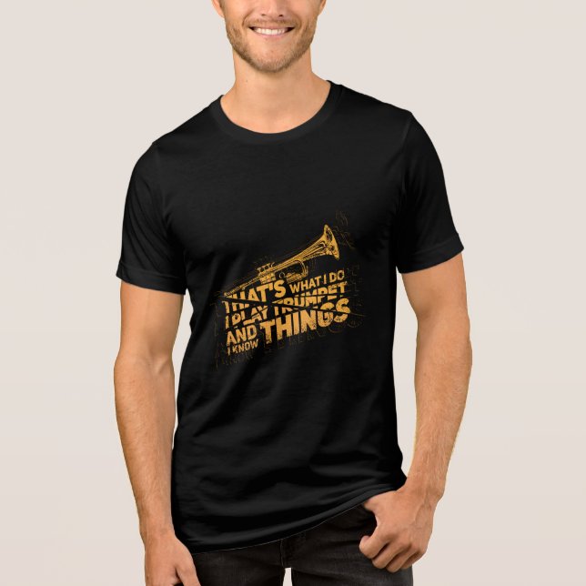 Trumpeter Brass Band Crew T Shirt (Framsida)