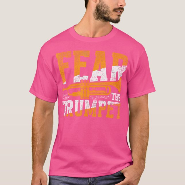 Trumpeter fruktar Trumpet T Shirt (Framsida)