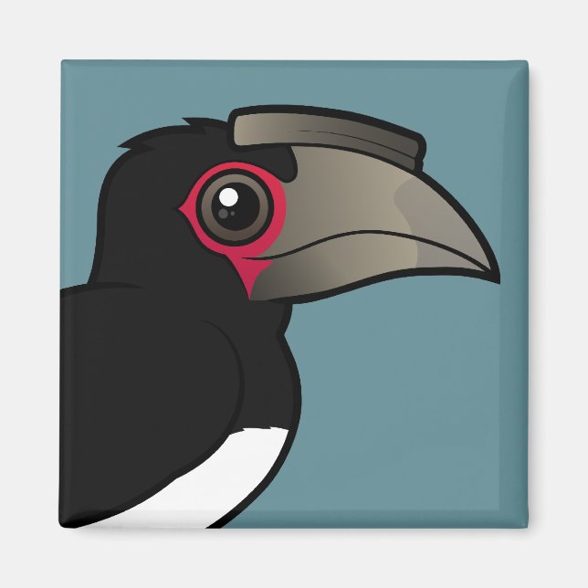 Trumpeter Hornbill Magnet (Framsidan)