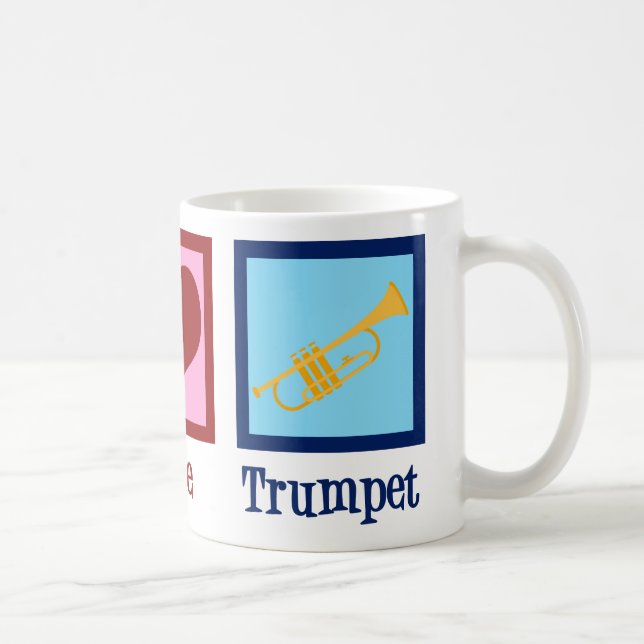 Trumpeter i Kärlek Kaffemugg (Höger)