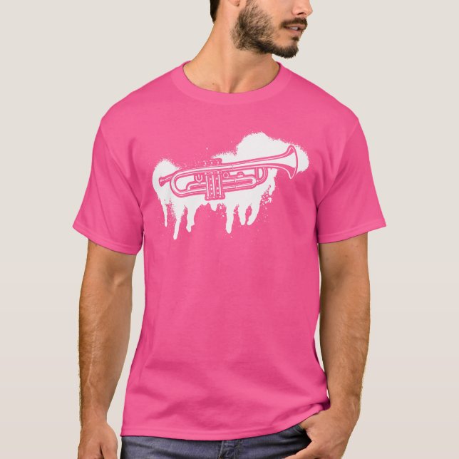 Trumpeter Instrument Trumpet T Shirt (Framsida)