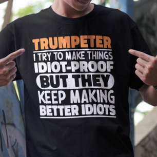 Trumpeter jag försöker göra Sak Roliga meningar Co T Shirt