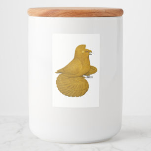 Trumpeter Pigeon Gult Mat Etikett