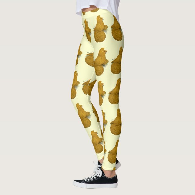 Trumpeter Pigeon Gult Self Leggings (Vänster)