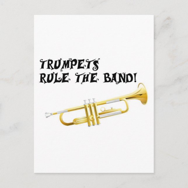 Trumpeter Regera Band! Vykort (Framsida)