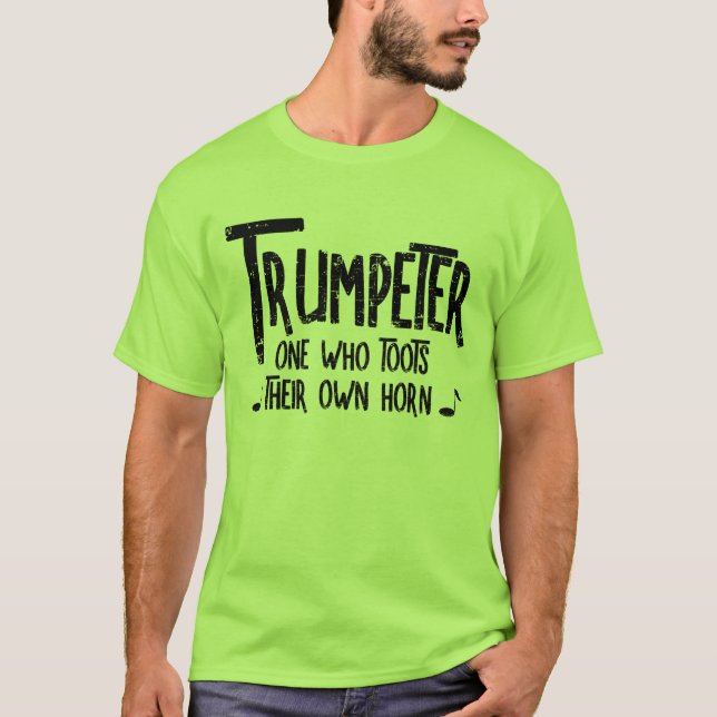 Trumpeter Rough Text T Shirt (Framsida)