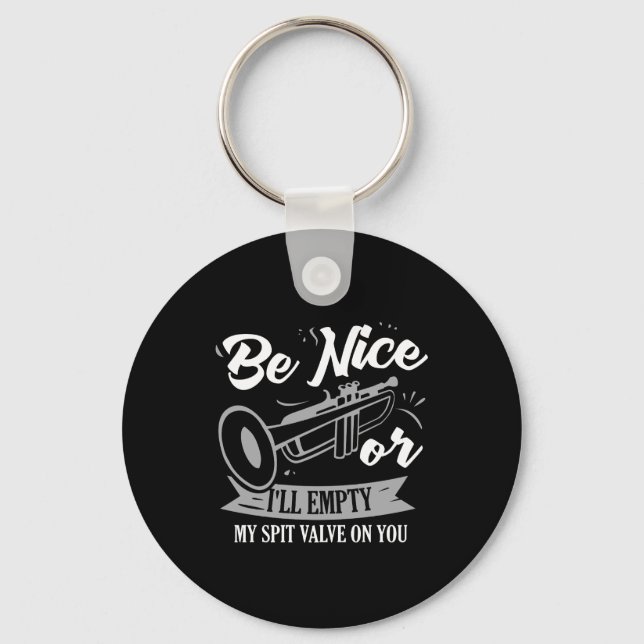 Trumpeter - Spit Valve Nyckelring (Framsida)