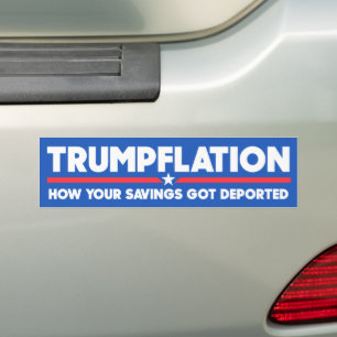 Trumpetera din sparande Har deporterad antitrumpum Bildekal