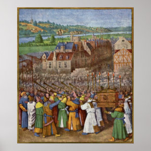 Trumpeterna från Jeriko av Jean Fouquet Poster