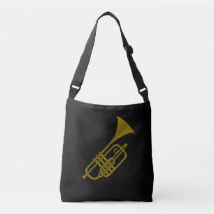 Trumpetillustration Axelväska