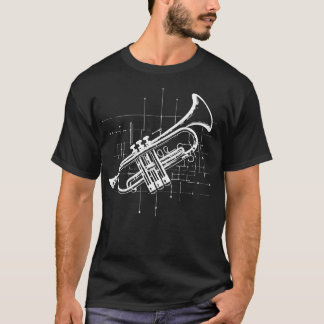 trumpetinstrumentdesign t shirt