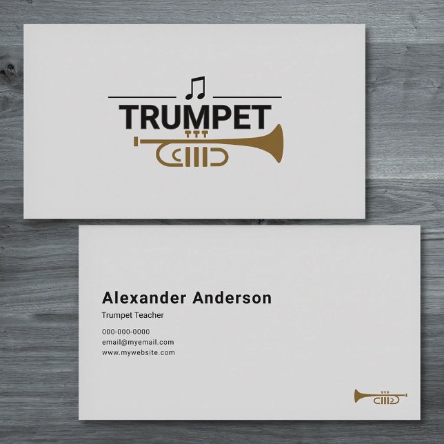 Trumpetläraren Visitkort (Trumpet Teacher Business Card)