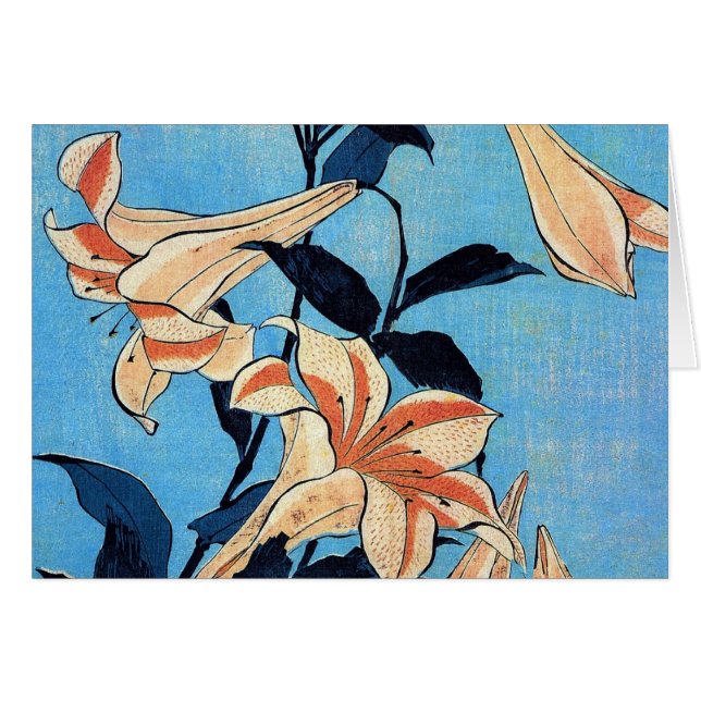 Trumpetliljar Hälsningskort (Framsidan Horizontal)