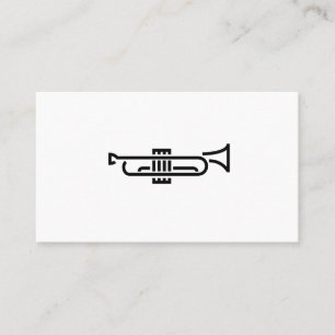 TrumpetLogotyp - Affärskort Visitkort