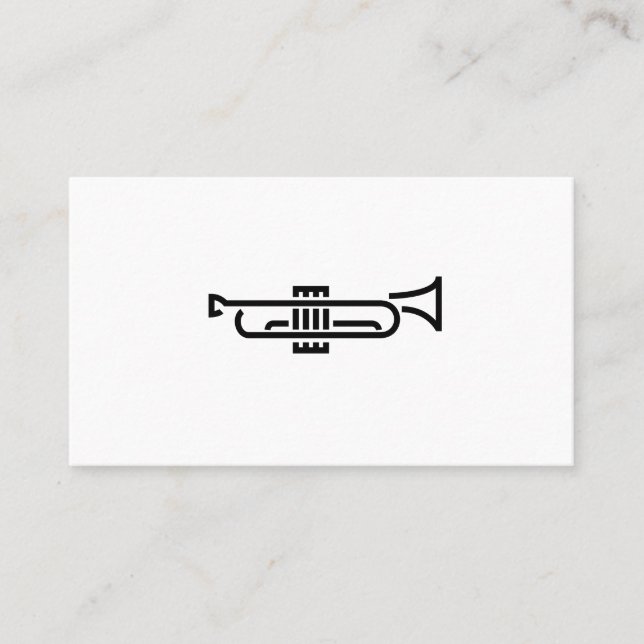 TrumpetLogotyp - Affärskort Visitkort (Framsida)