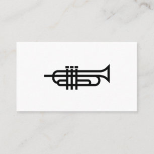 TrumpetLogotyp - Affärskort Visitkort