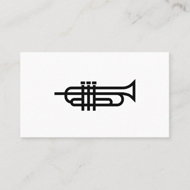 TrumpetLogotyp - Affärskort Visitkort (Framsida)