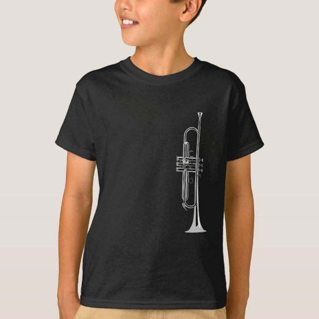Trumpetmusiker T Shirt (Framsida)