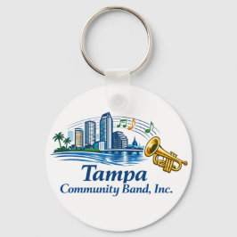 Trumpetnyckelring med TCB-logotyp Nyckelring